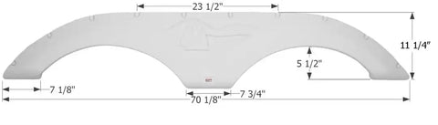 ICON 12314 FENDER SKIRT FS2072