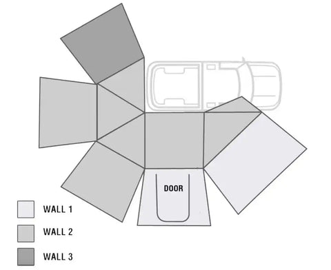 NOMADIC AWNING 270 - SIDE WALL 3 -