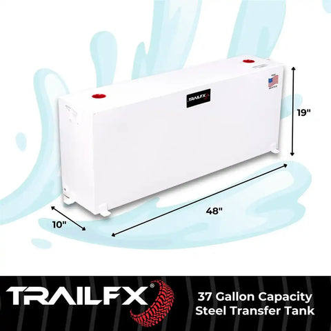 37 GAL WHITE STEEL RECTANGLE TANK