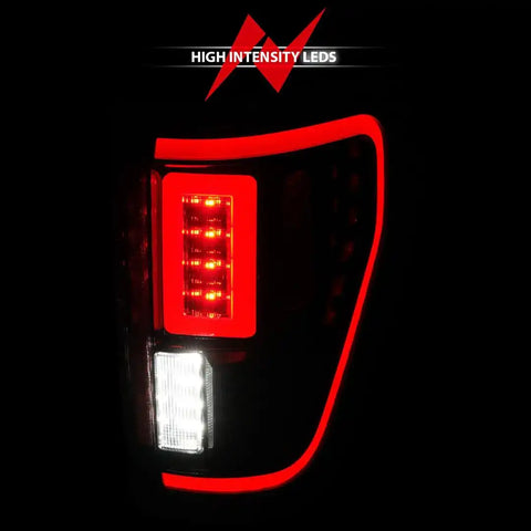 ANZO USA 311473 Tail Light Assembly LED Clear Lens Black Housing Red Brake Light/