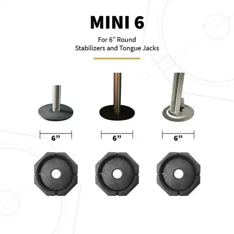 SNAPPAD MN6SP1R PERMANENT JACK PAD FOR VARIETY OF T