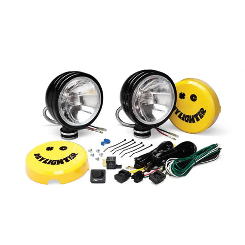 KC Hilites 234 - Driving/ Fog Light Daylighter  Halogen Bulb Clear H3 Halogen Bulb 6 Inch Round 100 Watt Per Light