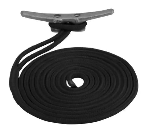 SEA DOG 302112025BK-1 DOUBLE BRAIDED NYLON DOCK LINE
