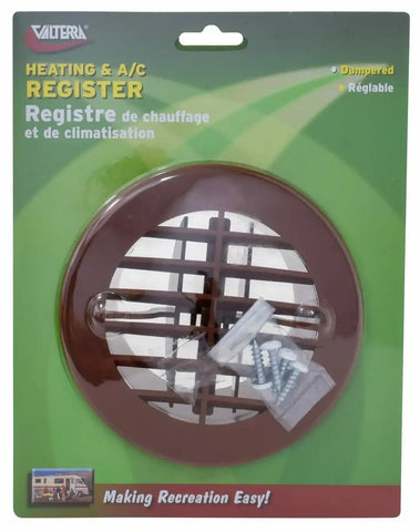 ROUND REGISTER  BROWN