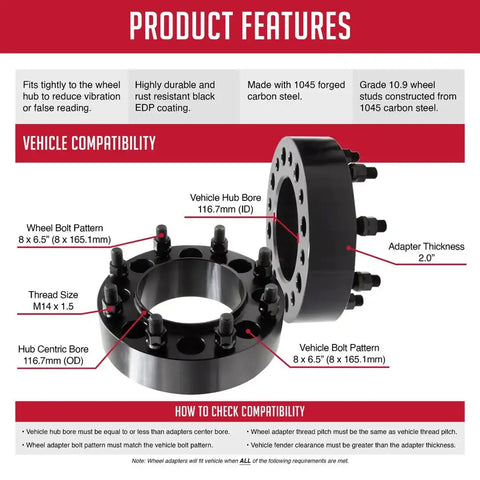REVOLUTION 8650-8650HS-E14 -STEEL 8X6.5 2.0 116.7 M14