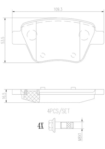 DISC BRAKE PAD SET