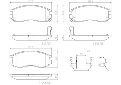 DISC BRAKE PAD SET