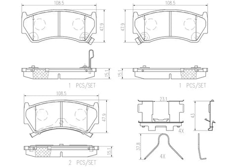 DISC BRAKE PAD SET
