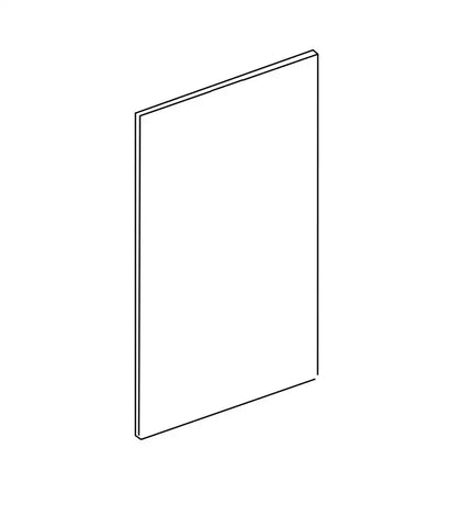 NORCOLD 629756 PANEL-DOOR-BLACK ACRYLIC