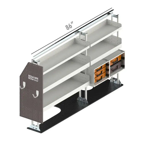 ROLACASE RSLRFEL- DR VAN SHELVING ELECTRICAL BIN PACKAGE