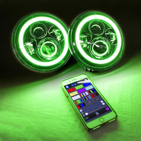 RACESPORT LT RS7RGBH2 2) 7IN LED PROJECTOR KIT 4X10WATT