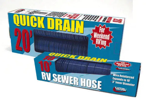 QUICK DRAIN HOSE 20' BLUE