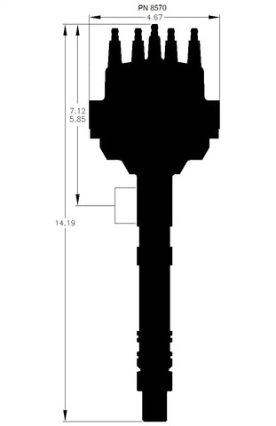 DIST CHEVY V-8 SML CAP
