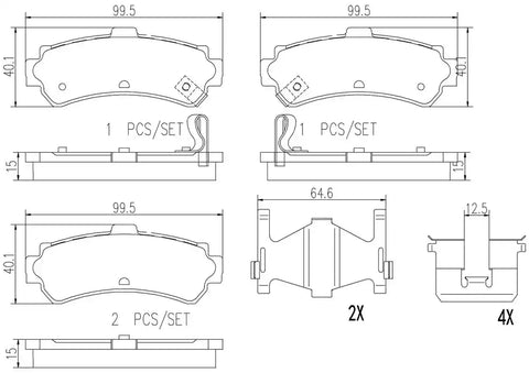 DISC BRAKE PAD SET