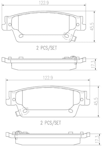 DISC BRAKE PAD SET