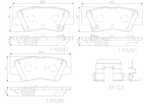 DISC BRAKE PAD SET