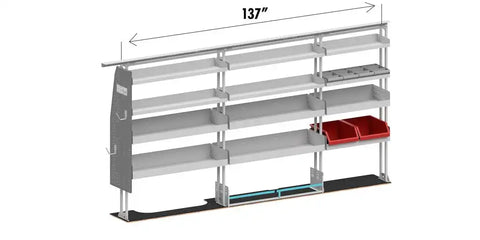ROLACASE RSFMHRSP-DRXL VAN SHELVING SERVICE BIN PACKAGE EX