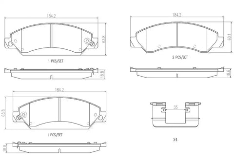 DISC BRAKE PAD SET