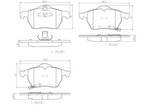 DISC BRAKE PAD SET