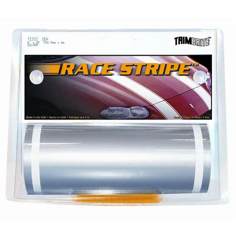 RACE STRIPE SILVER 6'X20'