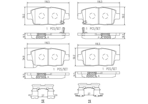 DISC BRAKE PAD SET
