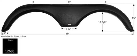 ICON 12685 FENDER SKIRT TANDEM GULF STREAM