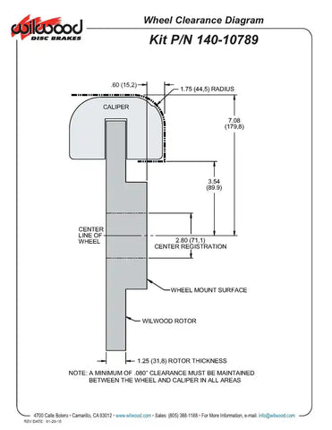 D8-4 FRT CALIPR KITCLEAR