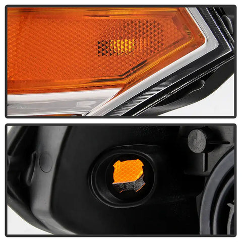 Spyder Automotive 9049446 Headlight Assembly OE Beam Clear Lens With Amber Reflecto