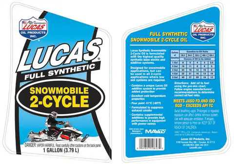 LUCAS OIL 10847 SYNTHEITC SNOWMOBILE OIL
