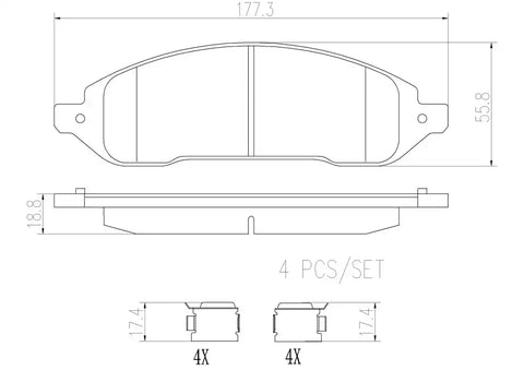 DISC BRAKE PAD SET