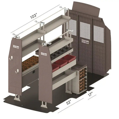 ROLACASE RSFMHRLS-RPSH136 VAN SHELVING LOCKSMTIH BIN PACKAGE