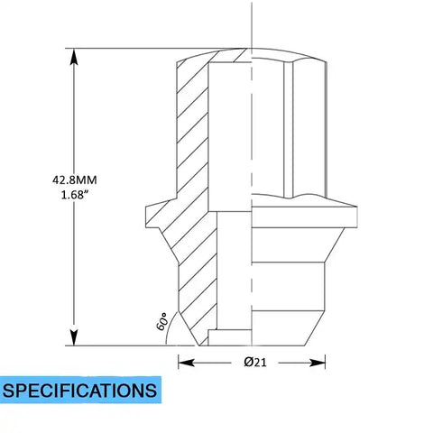 OE LUG-FCTRY LG-M12 1.5 (3/4) DODGE