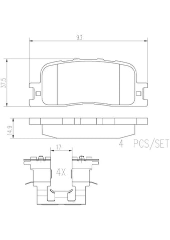 DISC BRAKE PAD SET
