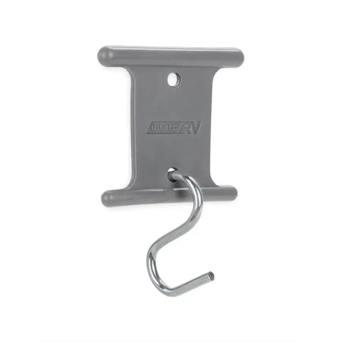 Camco 42693 Party Light Holder Awning Roller Bar Mounted Tab With Hook Plastic Clip