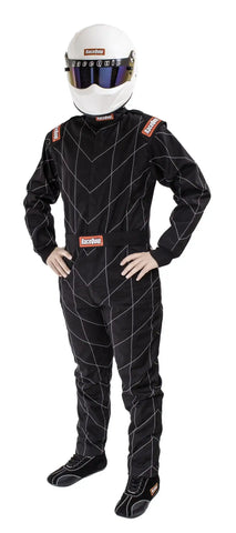 CHEVRON-1 SUIT SFI-1 BLK LRG
