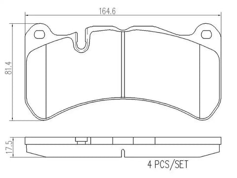 DISC BRAKE PAD SET