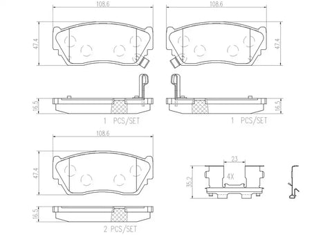 DISC BRAKE PAD SET