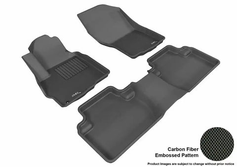 3D MATS/U-AC L1MT01001509 3D KAGU FLOOR MAT 2 ROW SET BLACK