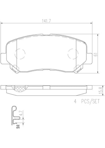 DISC BRAKE PAD SET