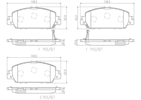DISC BRAKE PAD SET