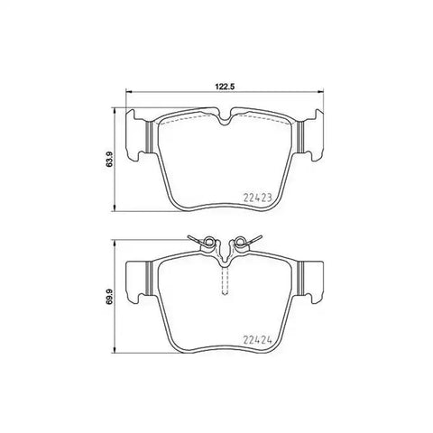 BREMBO P50133 DISC BRAKE PAD SET