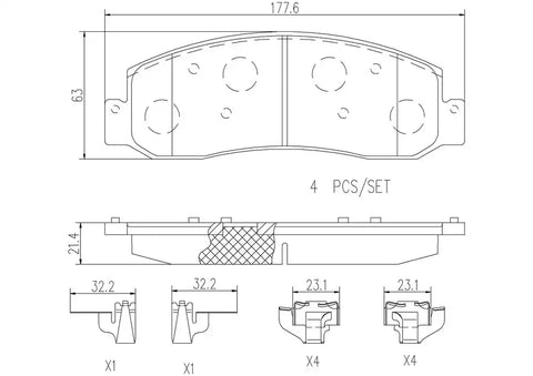 DISC BRAKE PAD SET