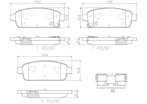 DISC BRAKE PAD SET