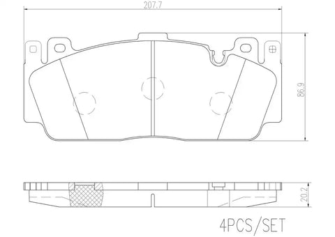 DISC BRAKE PAD SET