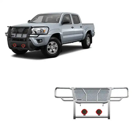 Black Horse Offroad RU-TOTA05-B-PLR Grille Guard Rugged Series Semi-Gloss Powder Co