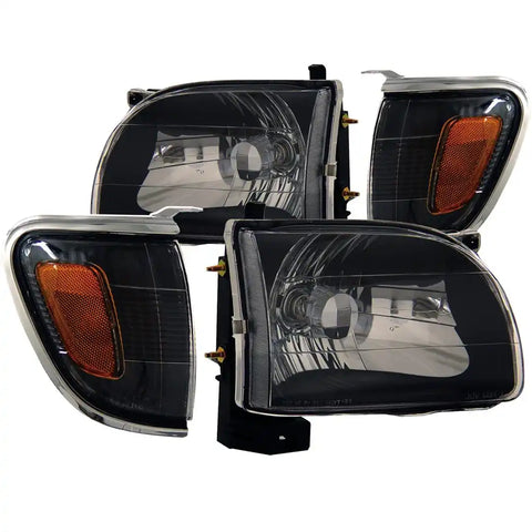 ANZO 121190 HL TACOMA BLACK 01-04