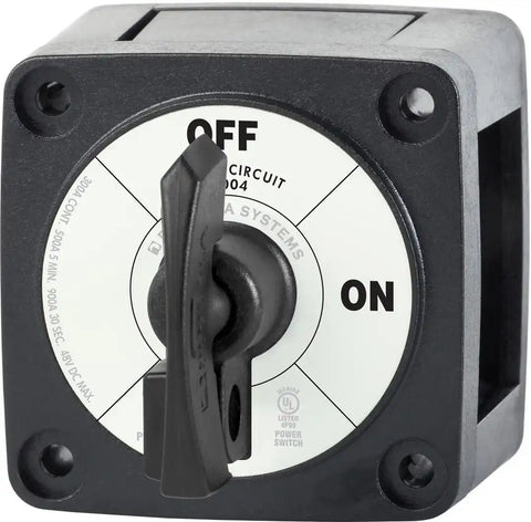 BLUE SEA 6004200-BSS SWITCH BATTERY M ON/OFF LOCKING BLA