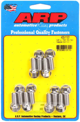 ARP Auto Racing 400-1101 Exhaust Header Bolt For Use With Chevy Small Block 3/8 - 1