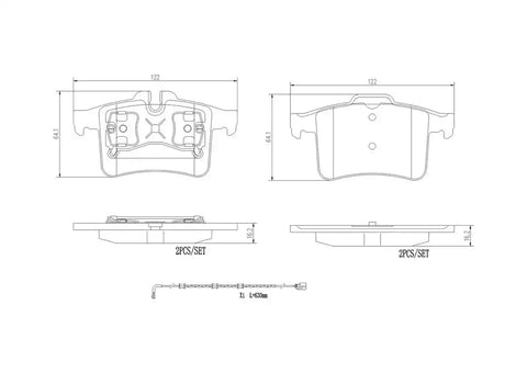 DISC BRAKE PAD SET