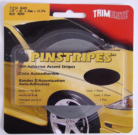 TRIM STRIPE 1/4 PIN BLACK